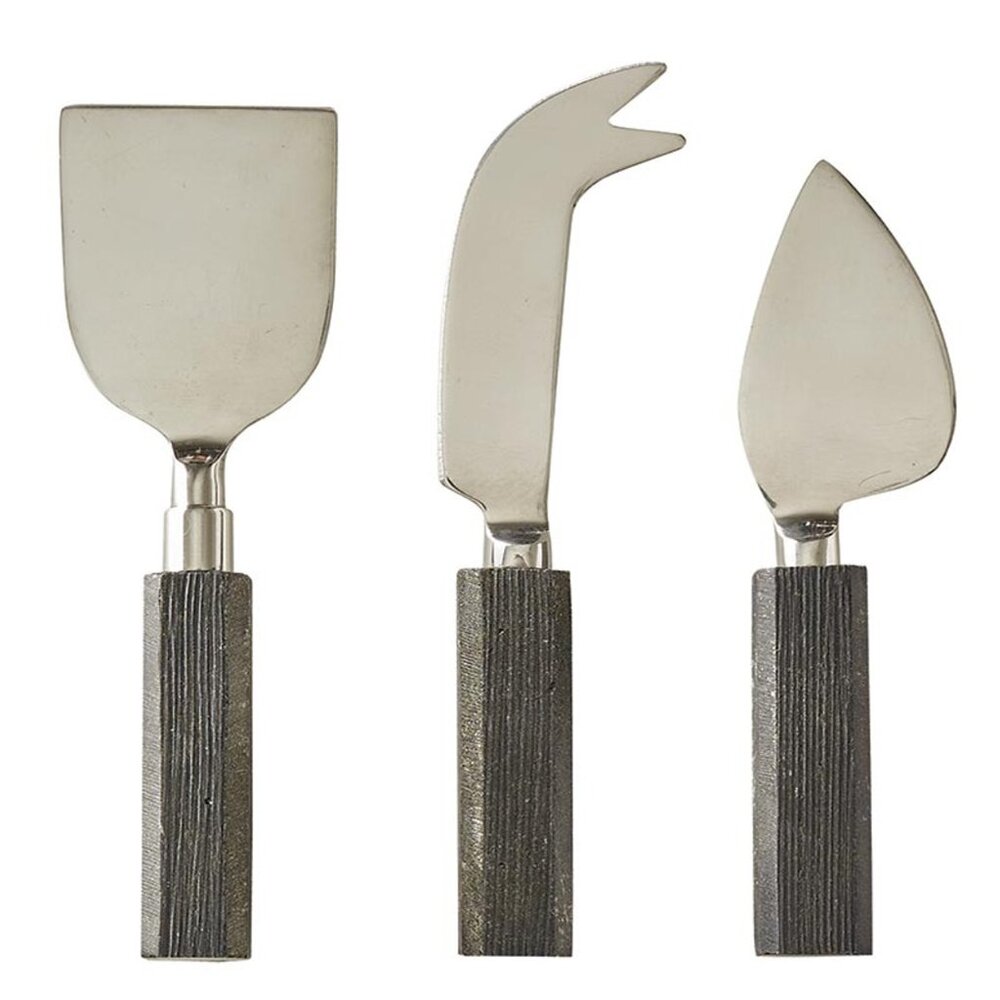SB Design Studio Limestone Cheese Knives - Set of 3/NIB